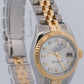 Ladies Rolex DateJust FACTORY MOP DIAMOND 18K Gold Steel 26mm JUBILEE 179173