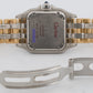 Ladies Cartier Panthere 6692 Three-Row 18K Gold Steel Ivory 22mm Quartz Watch