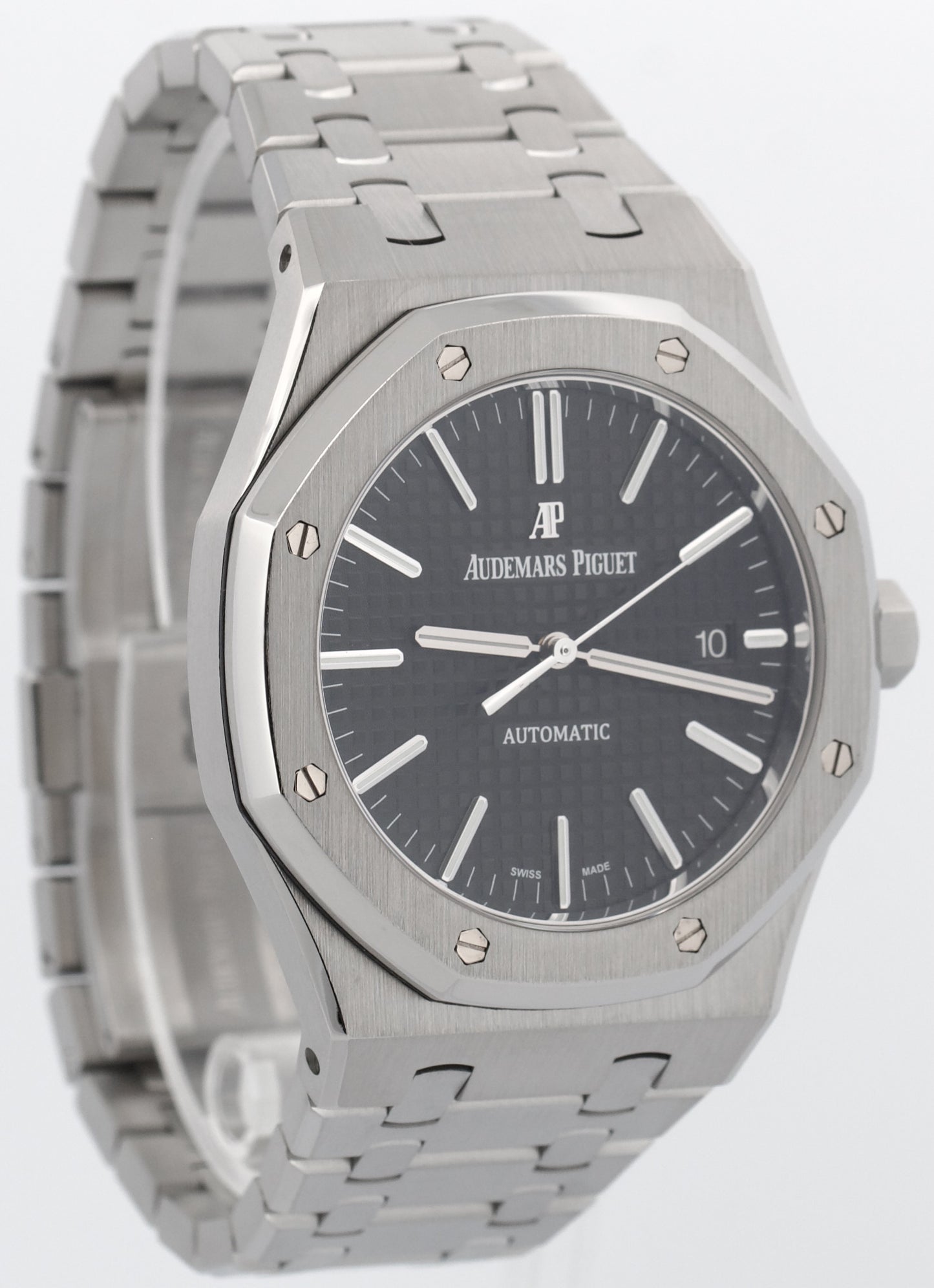 Audemars Piguet Royal Oak 15400ST.OO.1220ST.01 Black 41mm Stainless Steel Watch