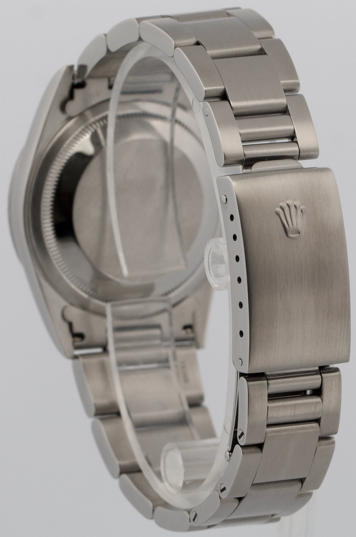 Rolex DateJust 16220 Blue Stainless Steel Engine-Turned Automatic 36mm Watch Box