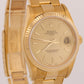 TOP CONDITION PAPERS Rolex Oyster Perpetual Date 34mm CHAMPAGNE 18K 15238 BOX