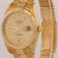TOP CONDITION PAPERS Rolex Oyster Perpetual Date 34mm CHAMPAGNE 18K 15238 BOX