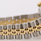 Ladies Rolex DateJust WHITE ROMAN 18K Yellow Gold Stainless 26mm JUBILEE 79173