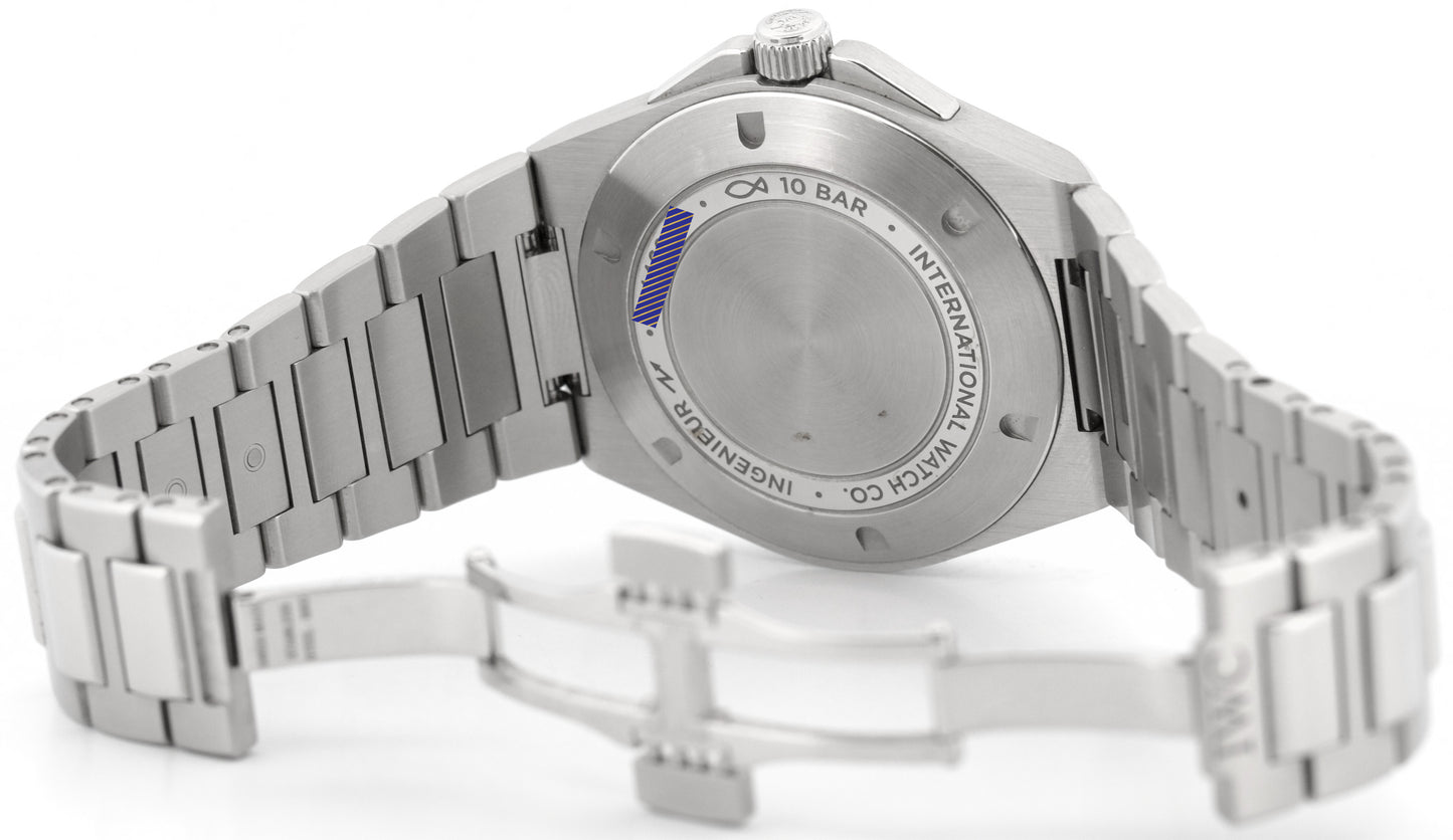 UNPOLISHED 2023 PAPERS IWC Ingenieur Stainless Steel AQUA Teal 40mm IW328903 BOX