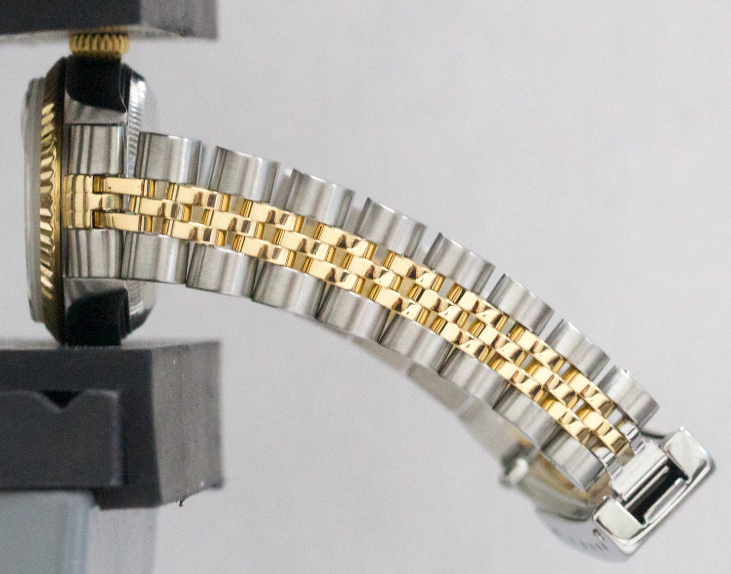 Ladies Rolex DateJust WHITE ROMAN 18K Yellow Gold Stainless 26mm JUBILEE 79173