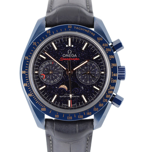 Omega Speedmaster Moonphase Blue Aventurine 44.25mm 304.93.44.52.03.002 Watch