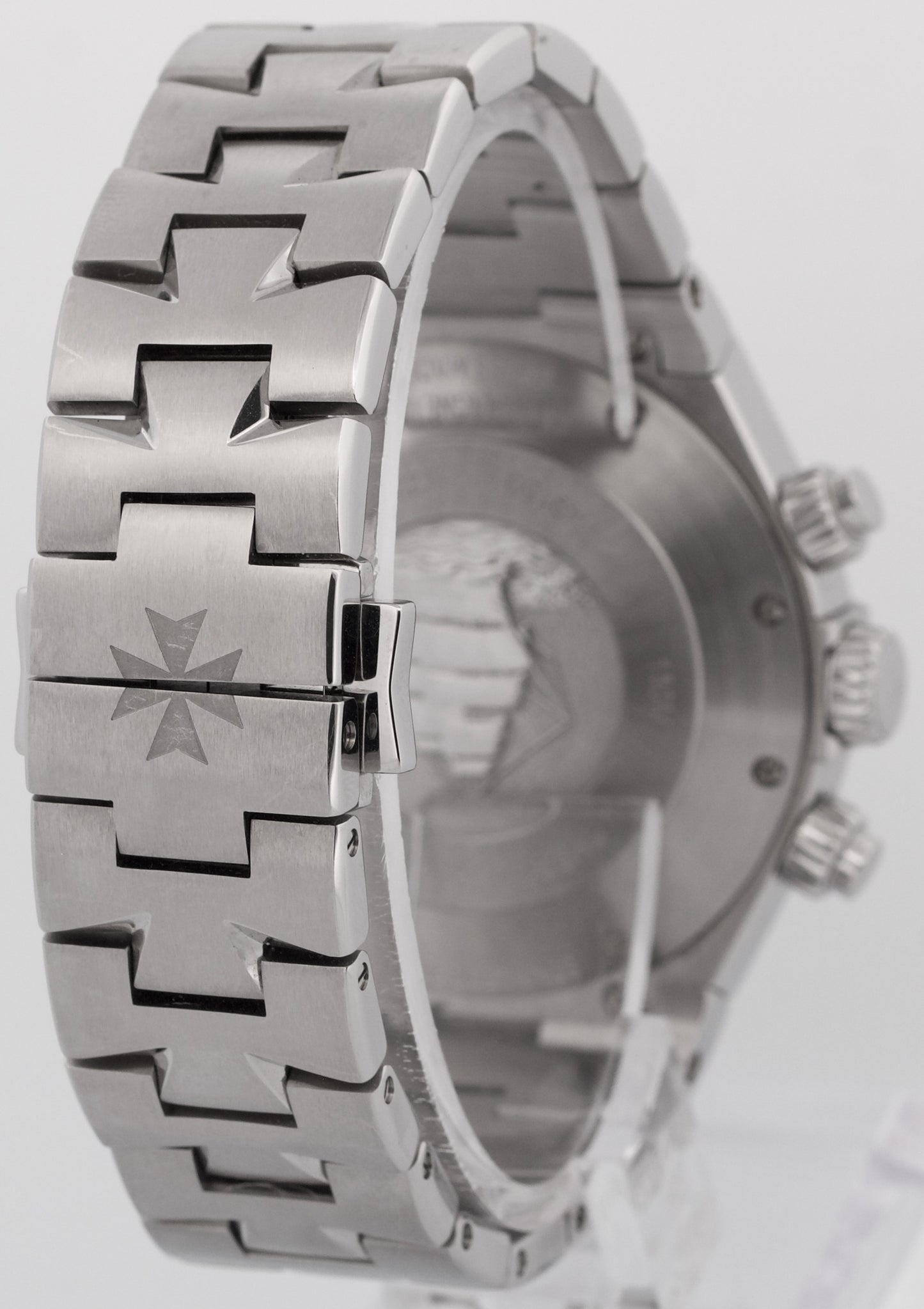 PAPERS Vacheron Constantin Overseas Chronograph BLACK 42mm Stainless 49150 BOX