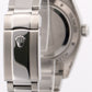 Rolex Milgauss BLACK Orange Stainless Steel 40mm Smooth Green 116400 GV Watch