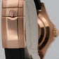 2017 Rolex Yacht-Master 116655 18K Rose Gold Black Oysterflex 40mm Box Papers
