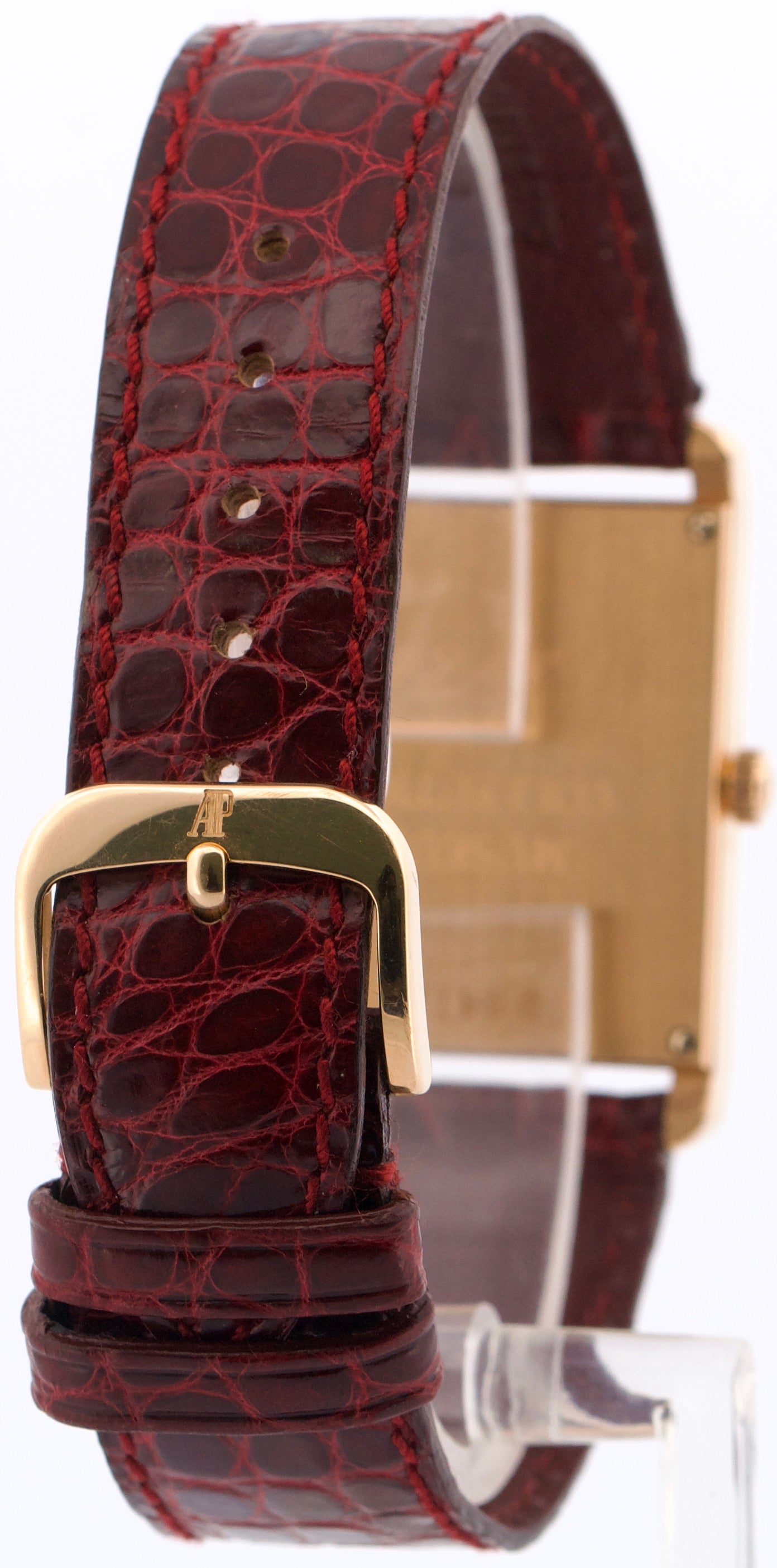Audemars Piguet Museum Regulator 18K Rose Gold WHITE Leather 37mm x 25mm 25849OR