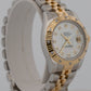 2013 Rolex DateJust 179313 MOP Diamond 18K Gold Steel Jubilee 26mm Box Papers