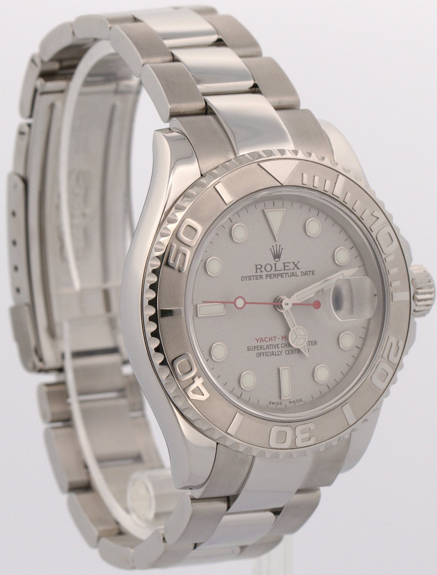 Rolex Yacht-Master PLATINUM Stainless Steel 40mm Oyster Date YM1 Watch 16622