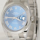 MINT 2022 Rolex DateJust 41 AZZURRO BLUE Steel Oyster 41mm Watch 126300 BOX