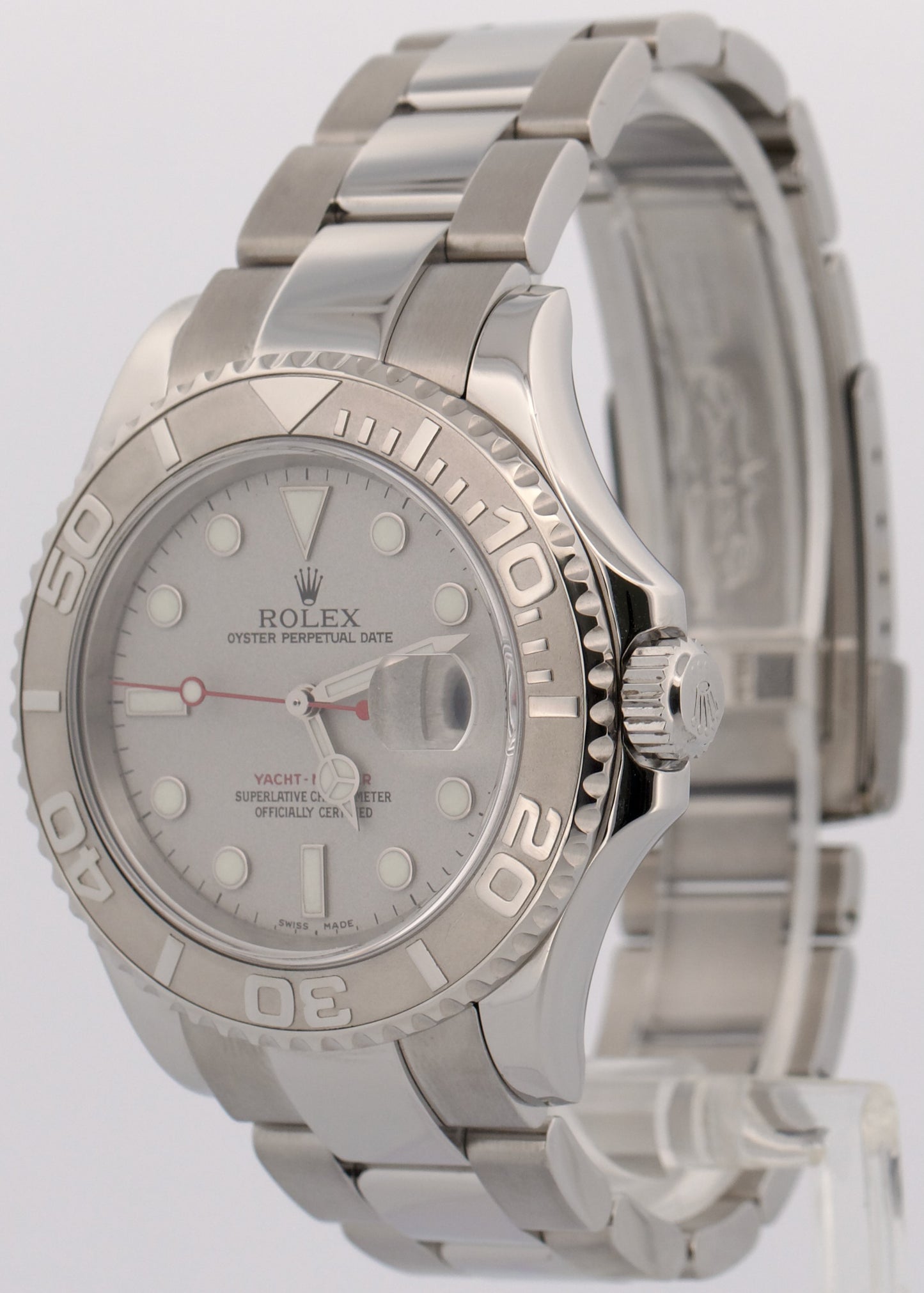 Rolex Yacht-Master PLATINUM Stainless Steel 40mm Oyster Date YM1 Watch 16622