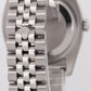Rolex DateJust WHITE ROMAN 36mm 18K White Gold Fluted Steel JUBILEE 116234 Watch