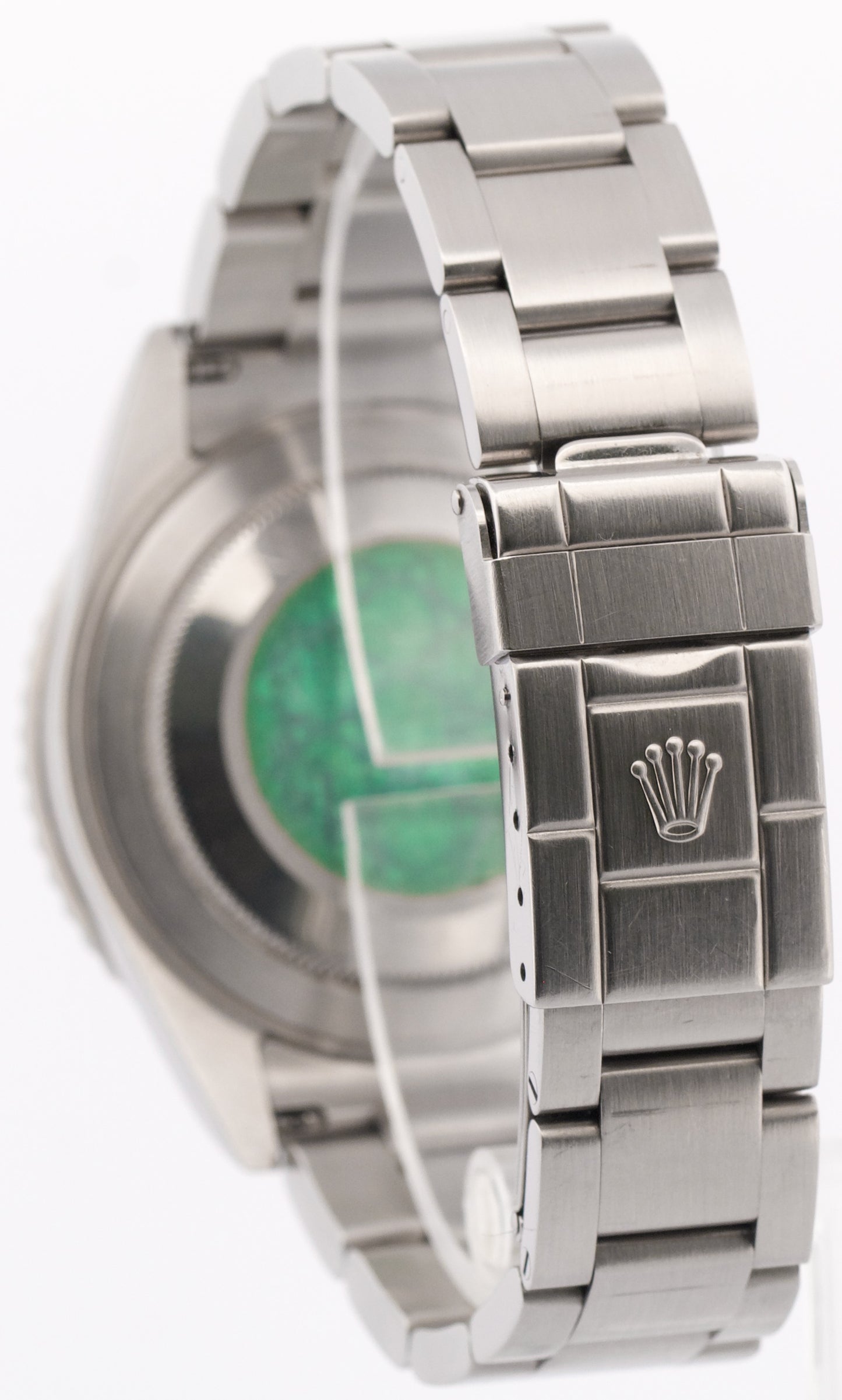PAPERS UNPOLISHED Rolex GMT-Master II PEPSI Blue Steel RECTANGLE DIAL 16710 BOX