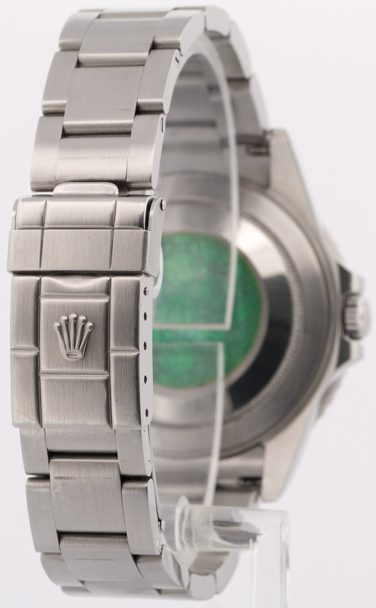 PAPERS UNPOLISHED Rolex GMT-Master II PEPSI Blue Steel RECTANGLE DIAL 16710 BOX