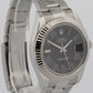 2015 Rolex DateJust II 116334 Matte Black Roman Steel 18K Fluted 41mm Box Papers