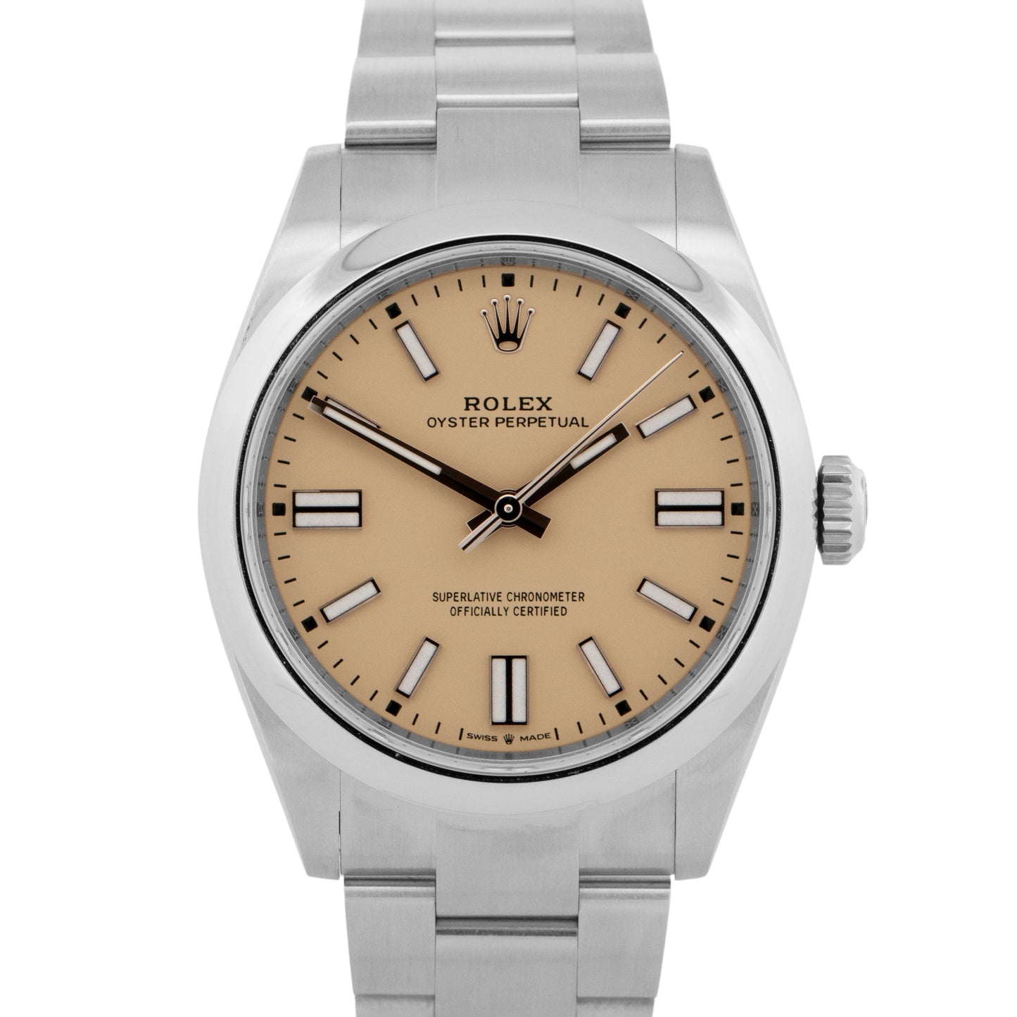 NEW 2026 Rolex Oyster Perpetual 41 BEIGE DIAL Steel 41mm Watch 134300 BOX