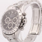 1997 Rolex Daytona Cosmograph BLACK Stainless Steel Chronograph 40mm 16520 Watch