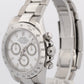Rolex Daytona Cosmograph PANDA White Stainless Steel REHAUT Watch 40mm 116520