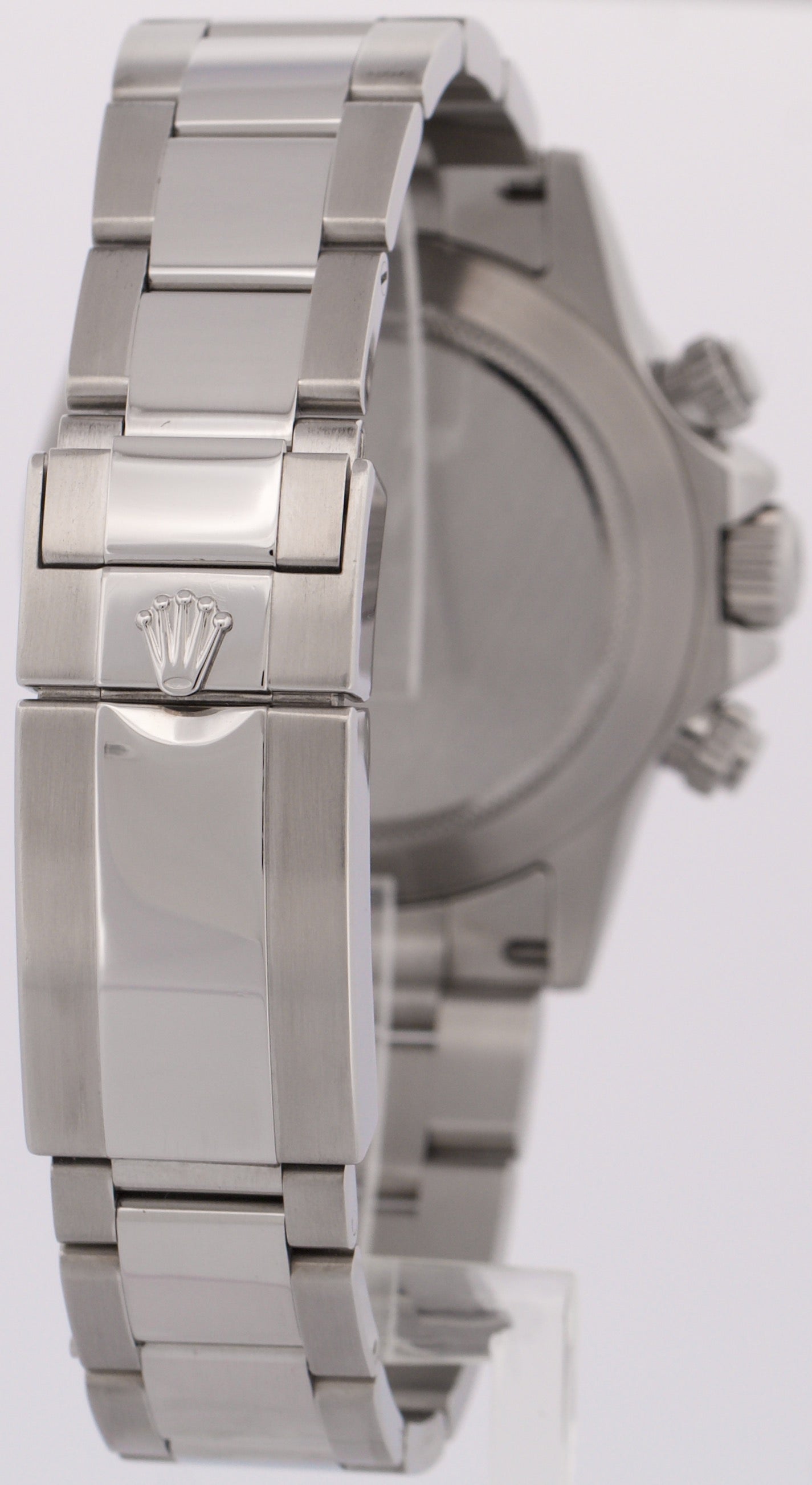Rolex Daytona Cosmograph PANDA White Stainless Steel REHAUT Watch 40mm 116520