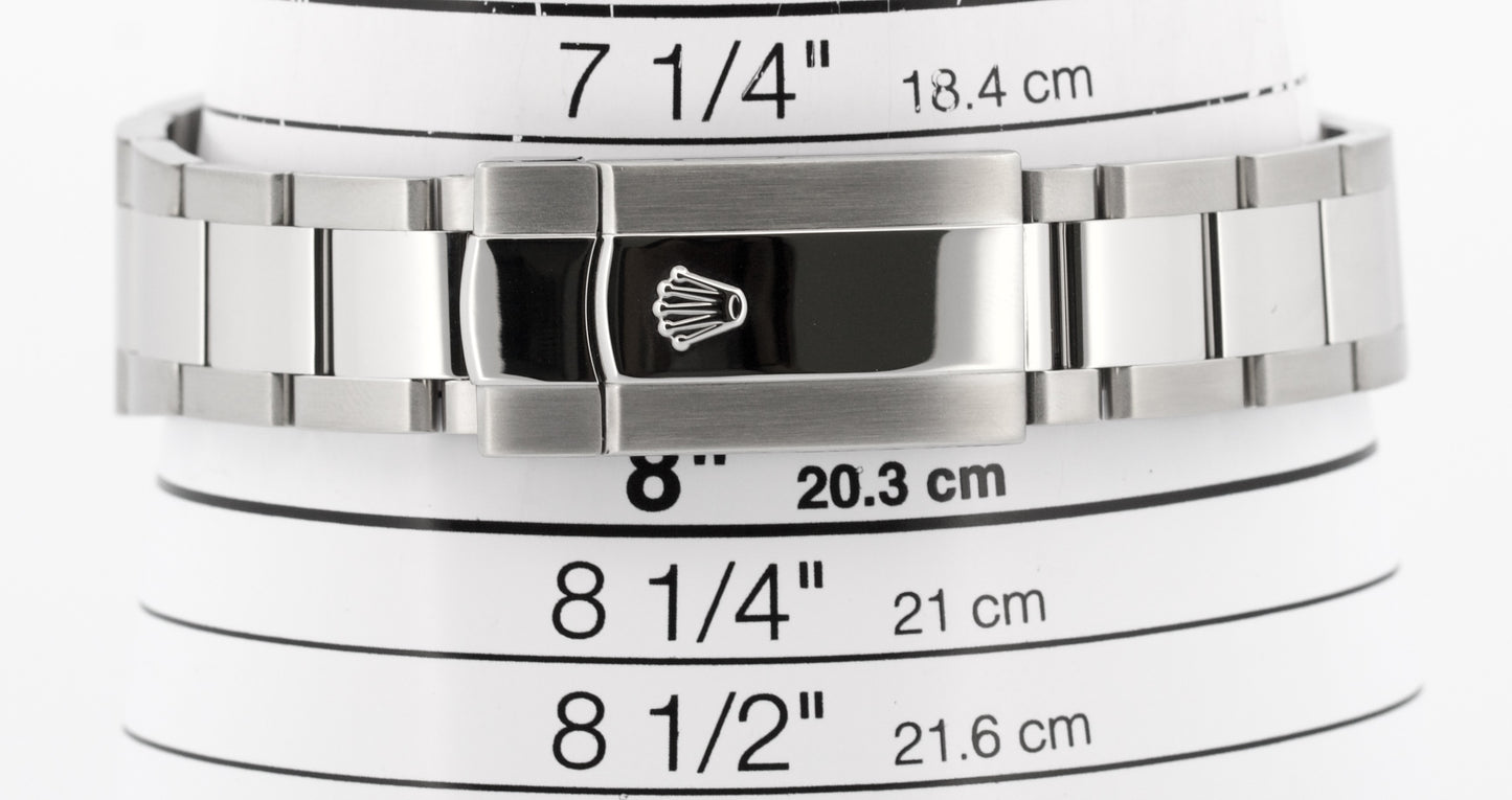 2015 Rolex DateJust II 116334 Matte Black Roman Steel 18K Fluted 41mm Box Papers