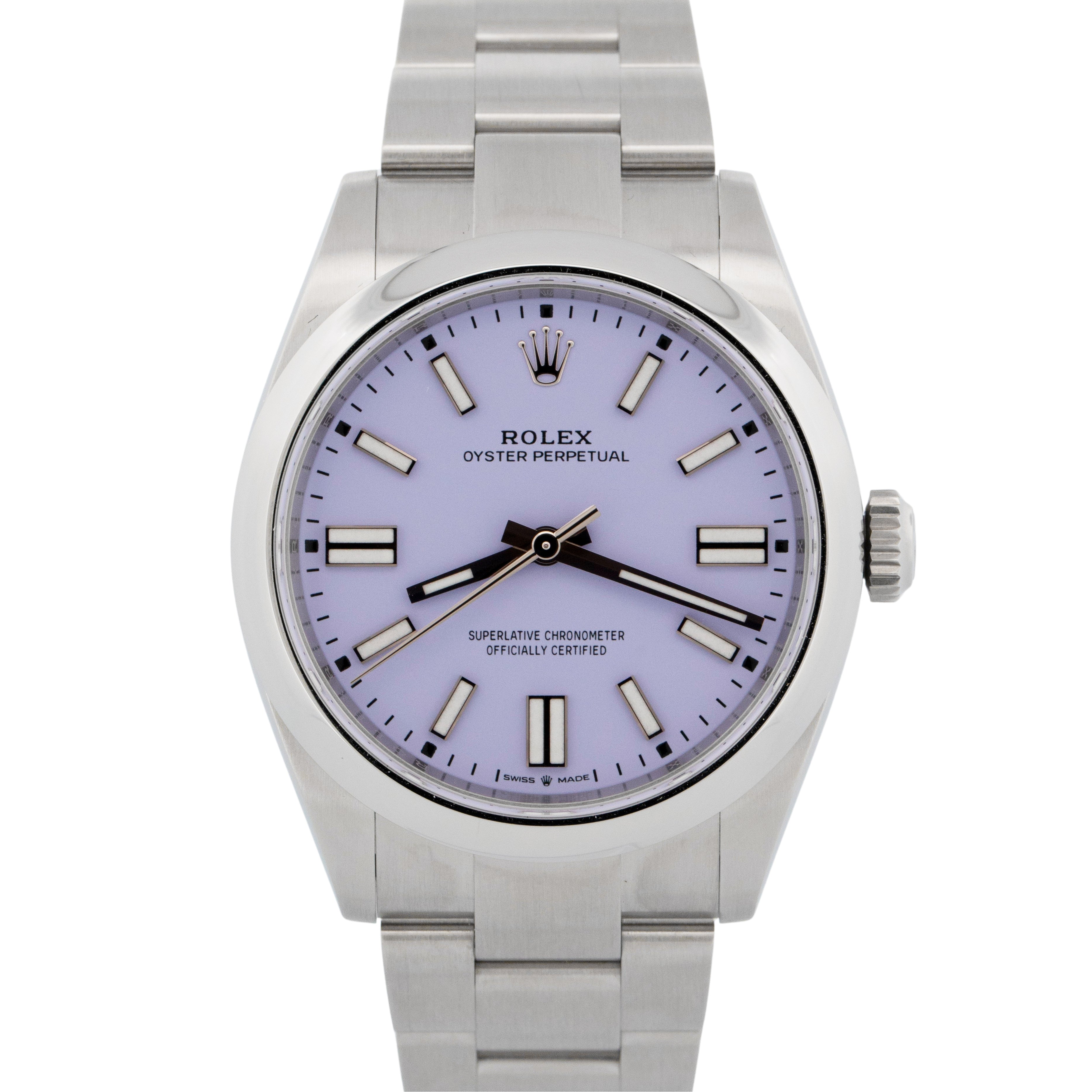 NEW 2026 Rolex Oyster Perpetual 41 LAVENDER Stainless Steel 41mm