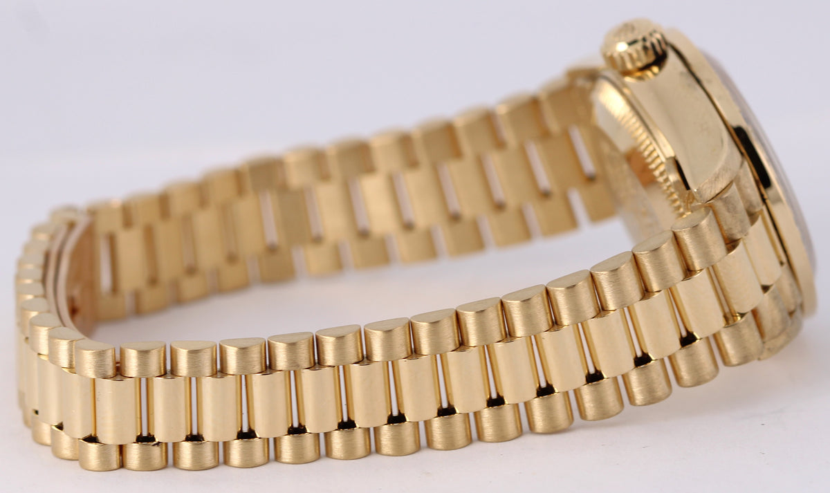 2020 RSC Vintage Rolex Datejust 69178 18k President Champagne Diamond Watch Box
