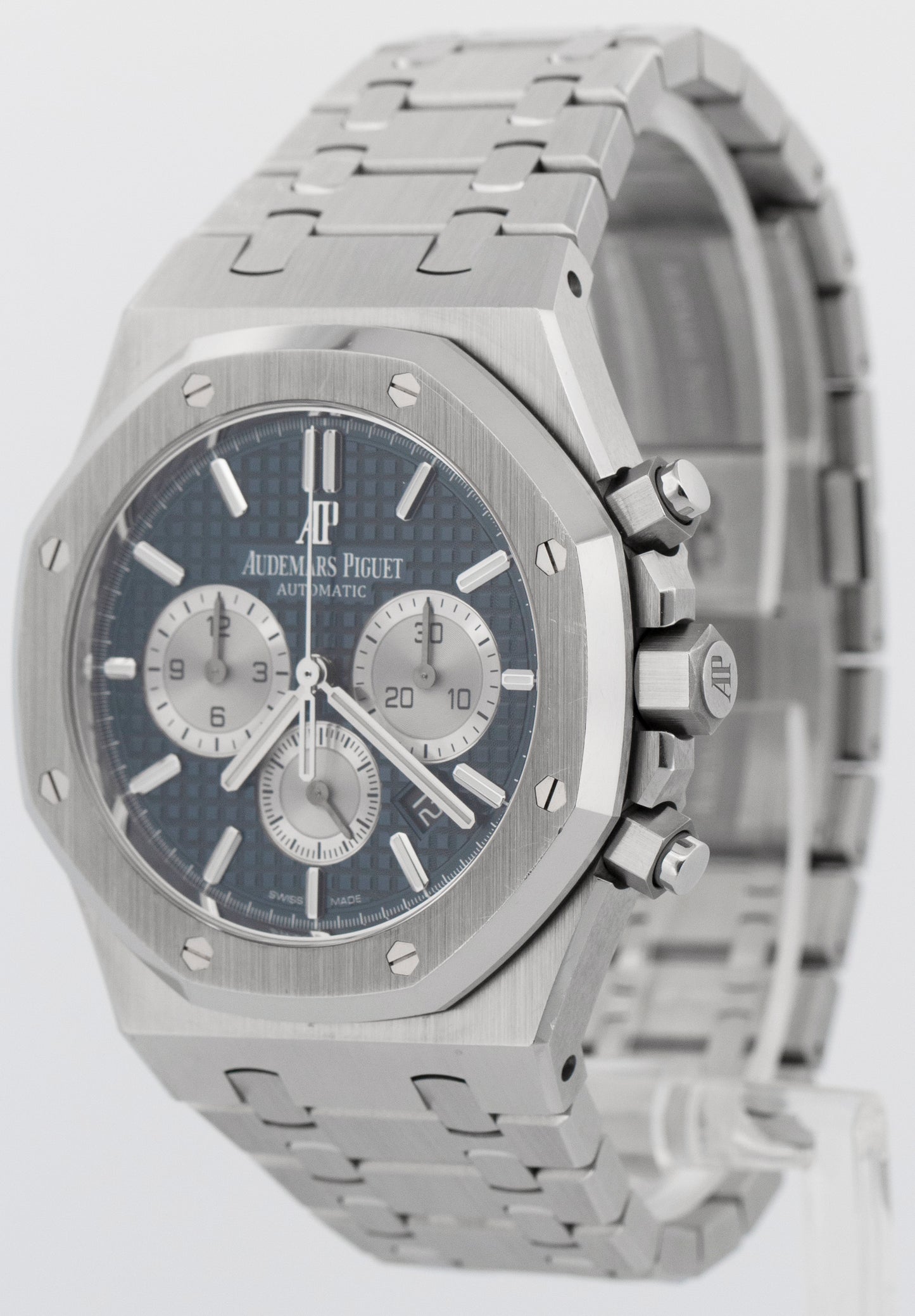 PAPERS Audemars Piguet Royal Oak Chronograph BLUE 41mm 26331ST.OO.1220ST.01 BOX