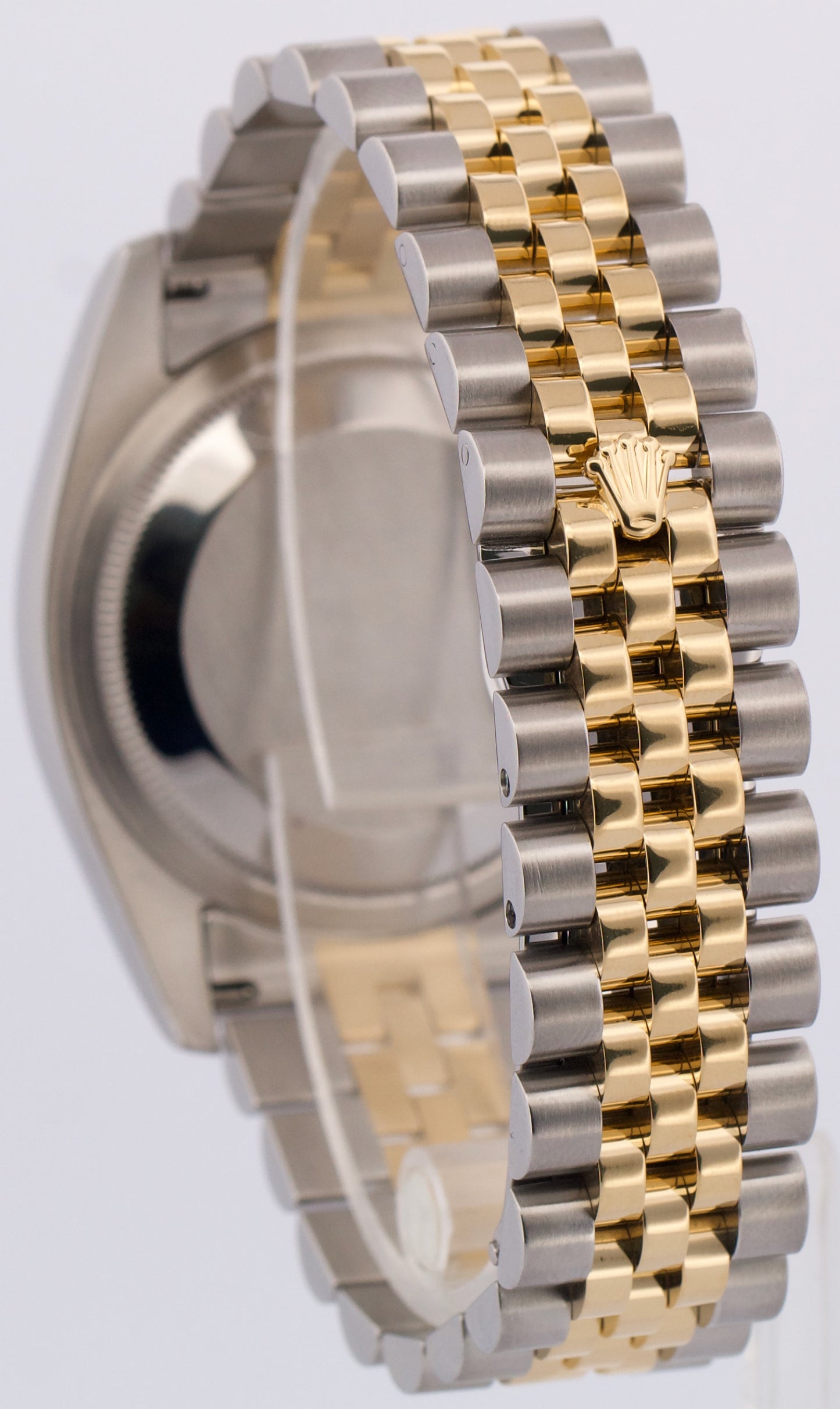 Rolex DateJust 36mm JUBILEE CHAMPAGNE DIAMOND 18K Yellow Gold Steel 116233 Watch