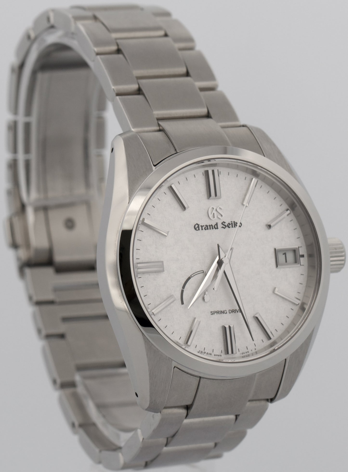 Grand Seiko Heritage SBGA465G 40mm Silver Stainless Steel Spring Drive Watch Box