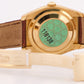 PAPERS Rolex DateJust 36mm BLACK JUBILEE ROMAN 18K Gold Leather Watch 116138 BOX