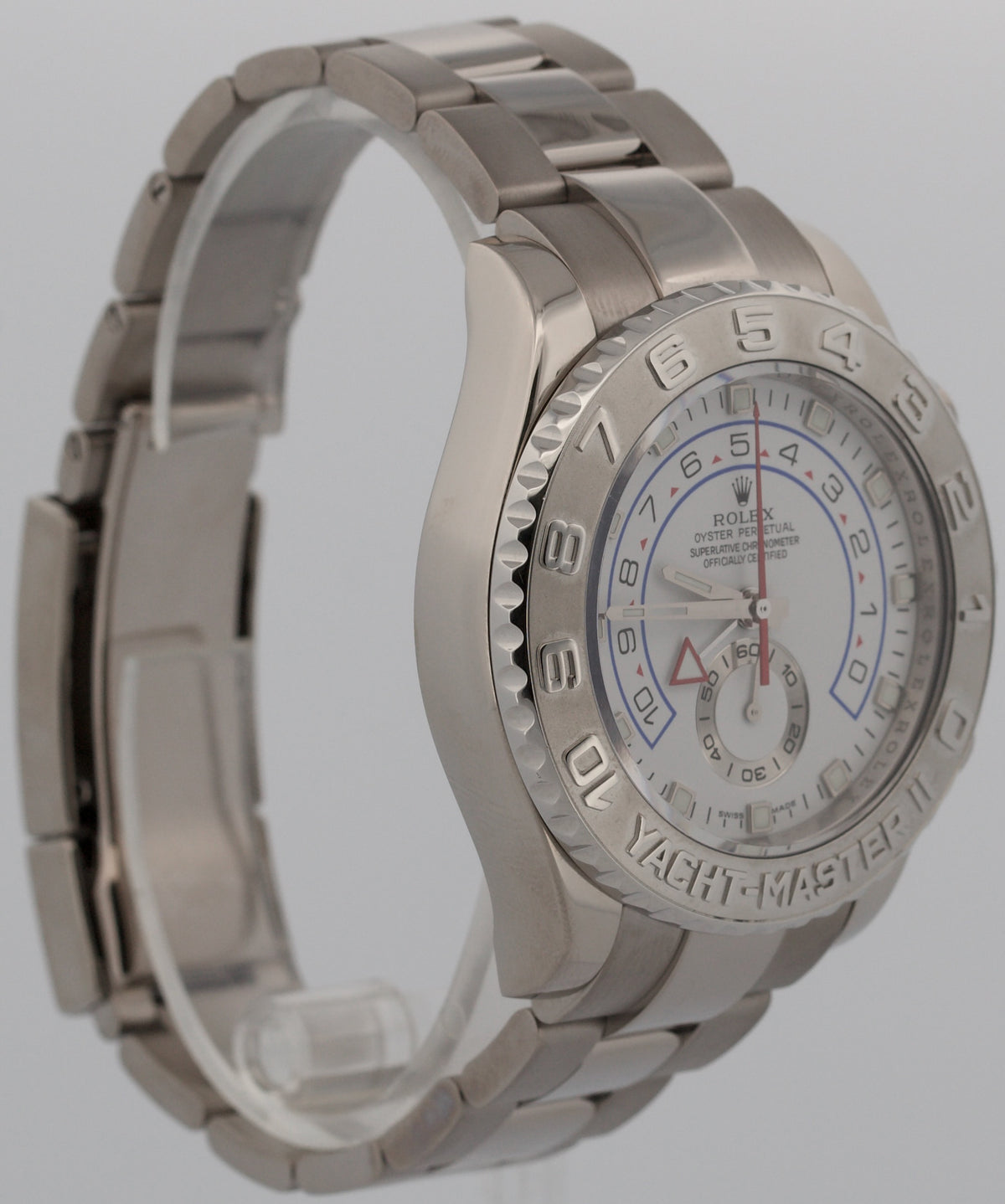 Rolex Yacht-Master II 116689 18K White Gold Platinum Oyster Ceramic Blue 44mm