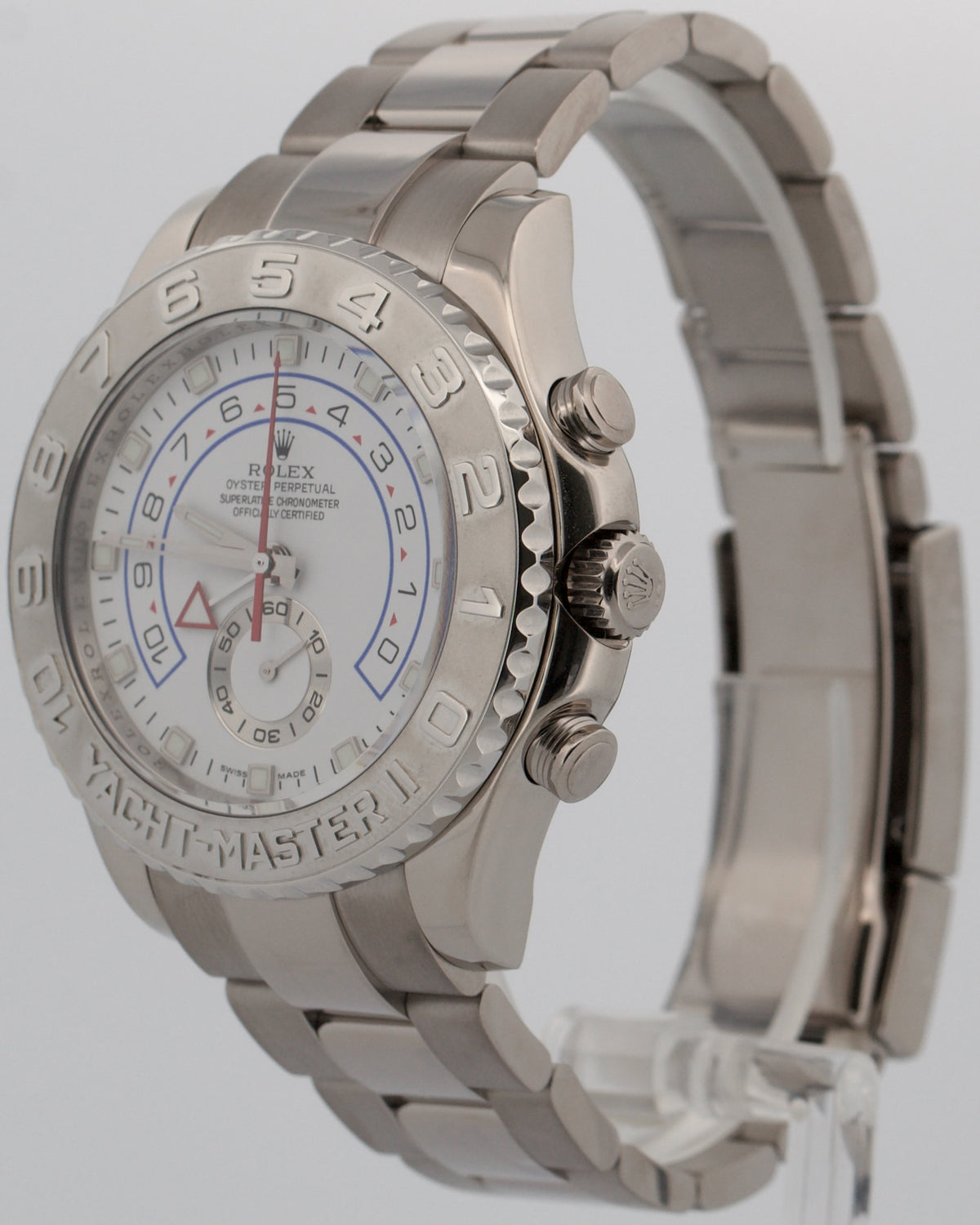 Rolex Yacht-Master II 116689 18K White Gold Platinum Oyster Ceramic Blue 44mm
