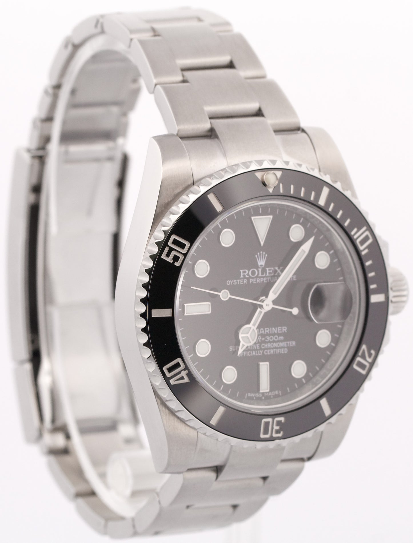 Rolex Submariner Date BLACK Ceramic Stainless Steel Dive 40mm 116610 LN Watch