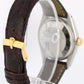 Vintage Rolex Date 1505 Two-Tone 18k Gold Engine Turned Silver 34mm Watch