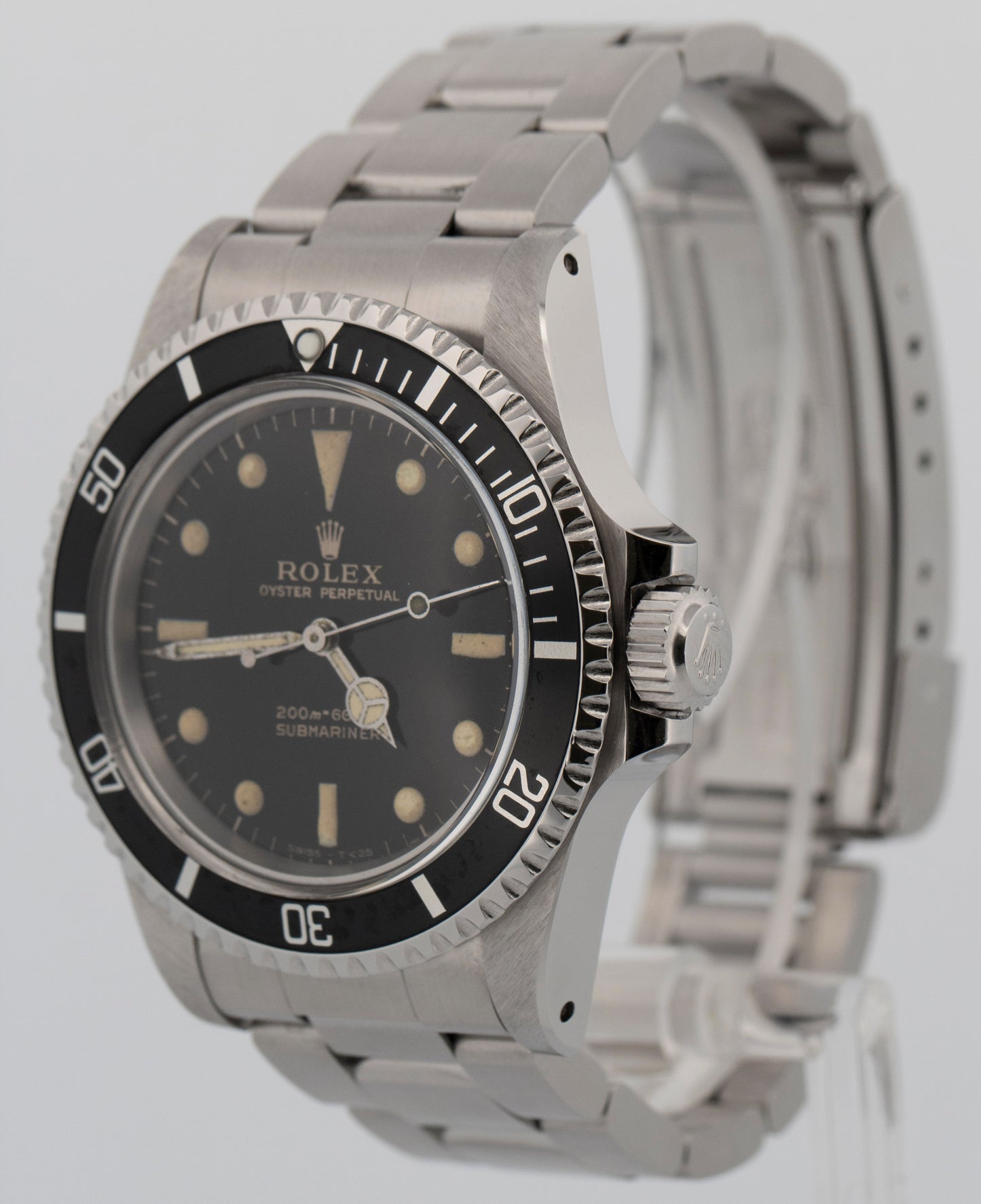 VINTAGE 1966 Rolex Submariner No-Date GILT DIAL 40mm Steel Automatic 5513 Watch