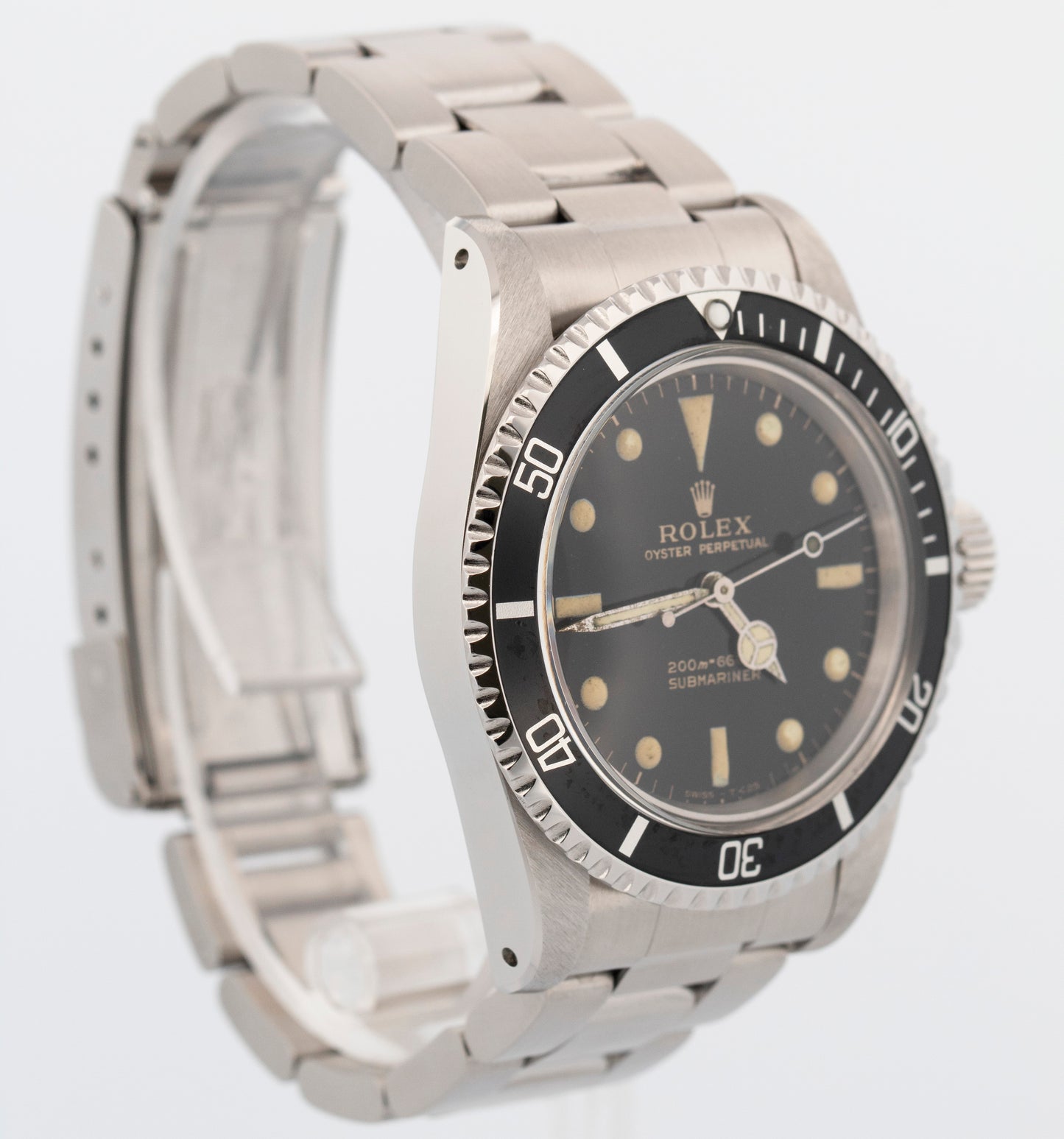 VINTAGE 1966 Rolex Submariner No-Date GILT DIAL 40mm Steel Automatic 5513 Watch
