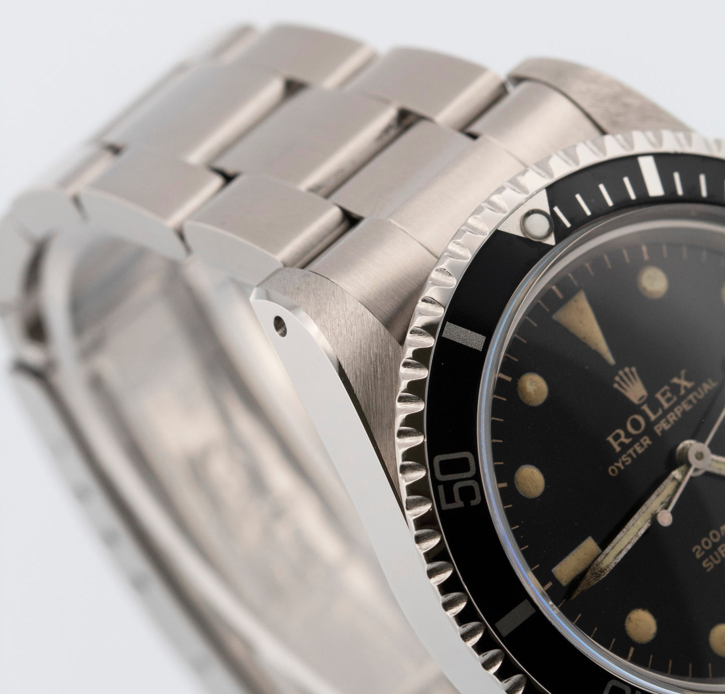 VINTAGE 1966 Rolex Submariner No-Date GILT DIAL 40mm Steel Automatic 5513 Watch