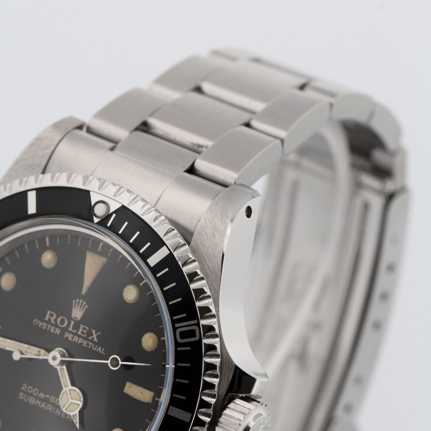 VINTAGE 1966 Rolex Submariner No-Date GILT DIAL 40mm Steel Automatic 5513 Watch