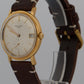 VINTAGE Patek Philippe Calatrava 36mm Silver AUTOMATIC 18K Yellow Gold 3445