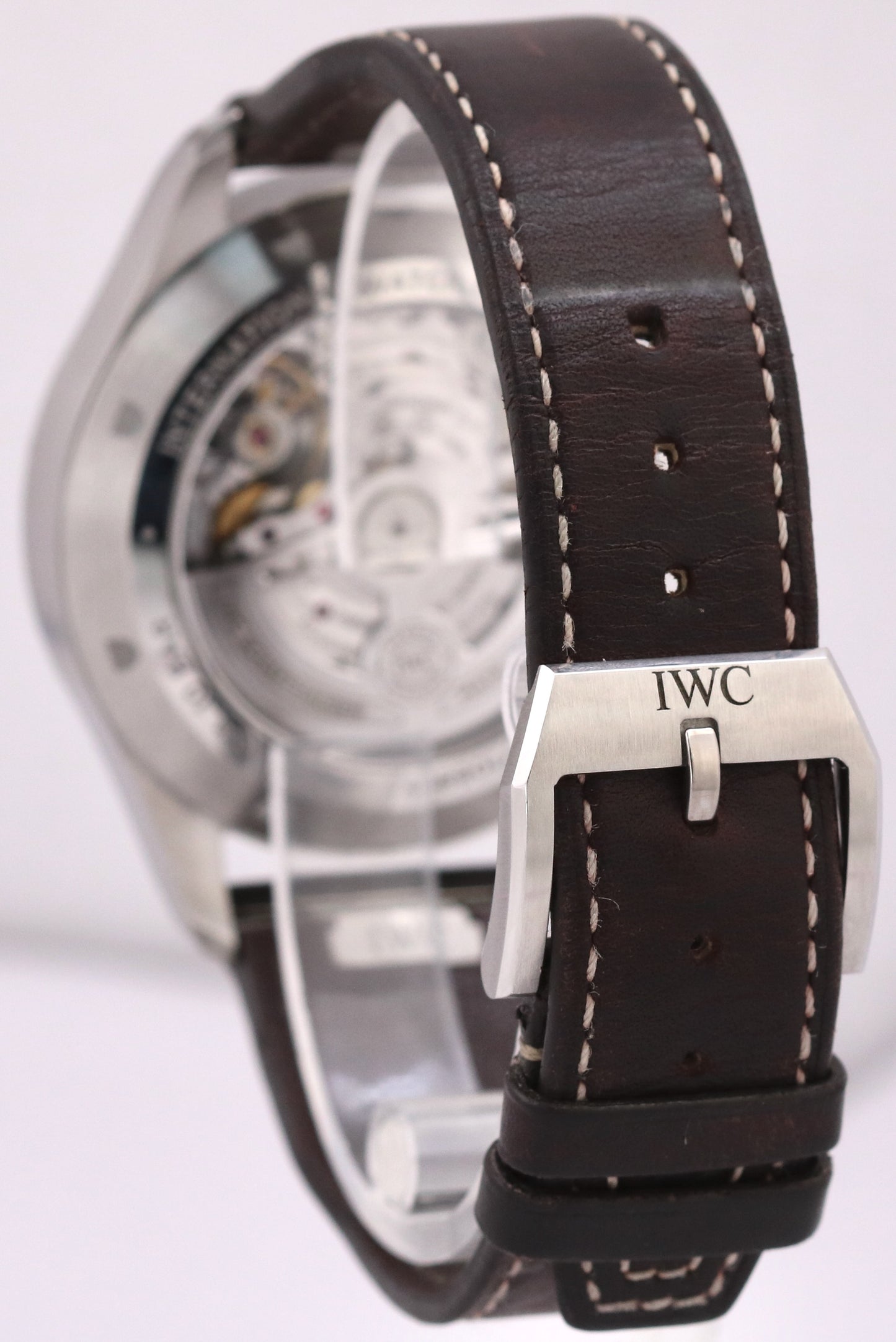 MINT PAPERS IWC Pilot GREEN 43mm Stainless Leather Chronograph IW378005 BOX