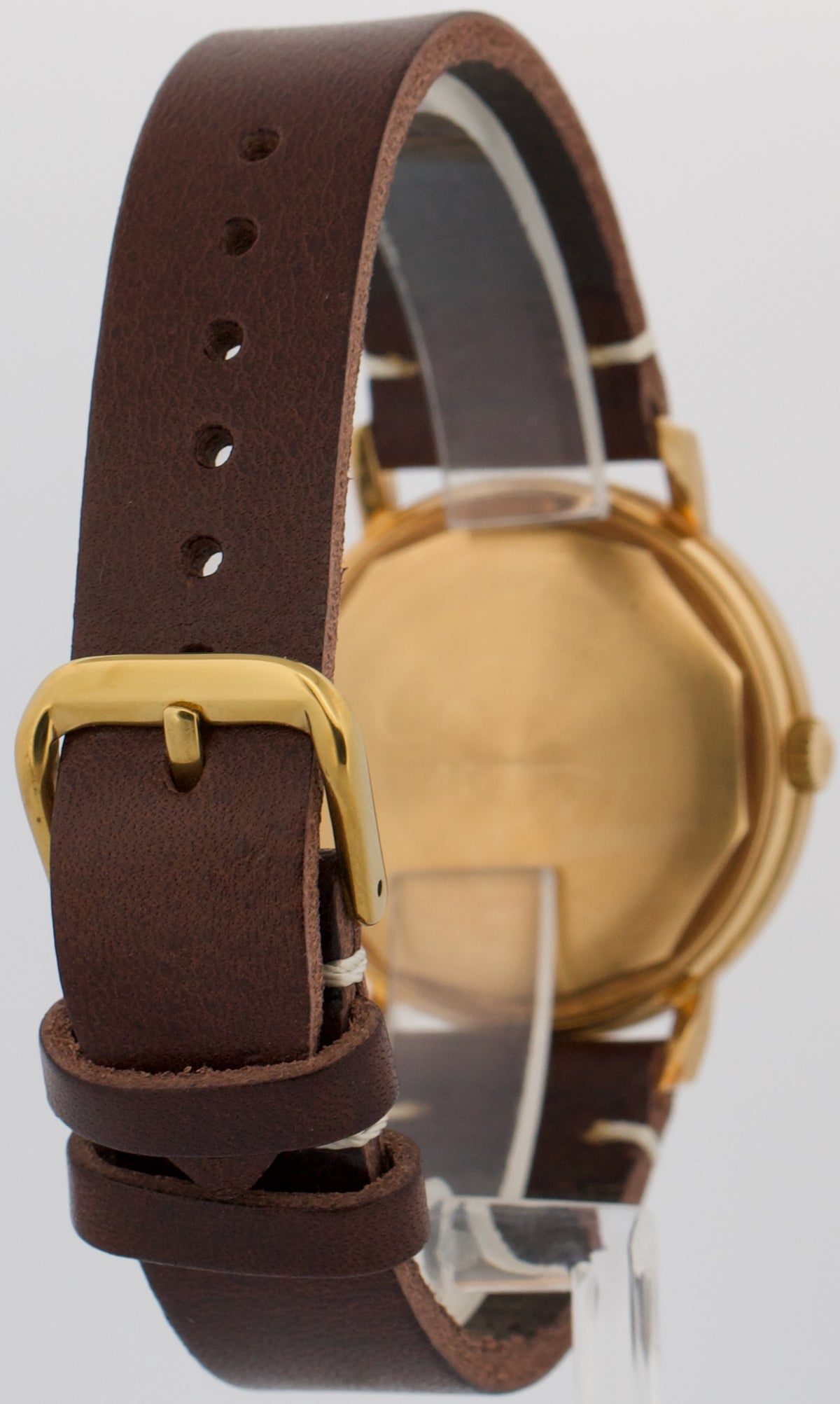 VINTAGE Patek Philippe Calatrava 36mm Silver AUTOMATIC 18K Yellow Gold 3445