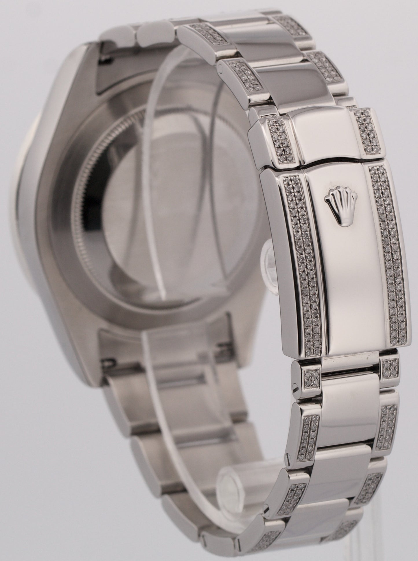 Rolex DateJust II 41mm BLACK DIAMOND Stainless Steel Oyster Date 116300 Watch
