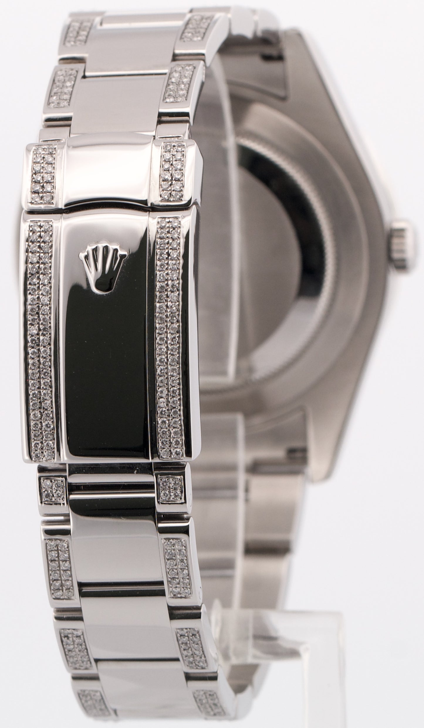 Rolex DateJust II 41mm BLACK DIAMOND Stainless Steel Oyster Date 116300 Watch