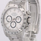 2022 RSC Rolex Daytona Cosmograph WHITE Stainless Steel PAPERS 40mm 16520 BOX
