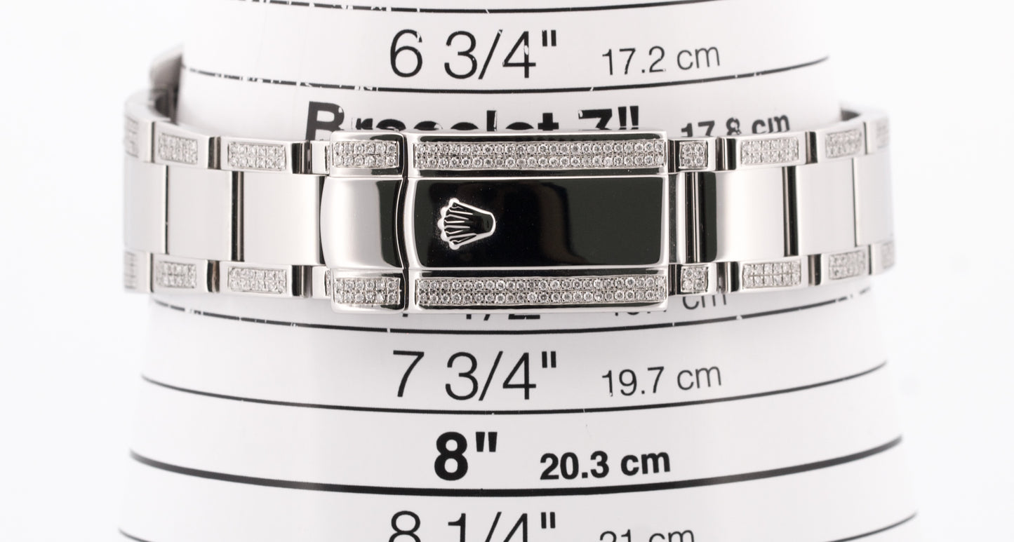 Rolex DateJust II 41mm BLACK DIAMOND Stainless Steel Oyster Date 116300 Watch