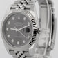 2021 PAPERS Rolex DateJust 41 RHODIUM DIAMOND 18k Steel JUBILEE 41mm 126334 BOX