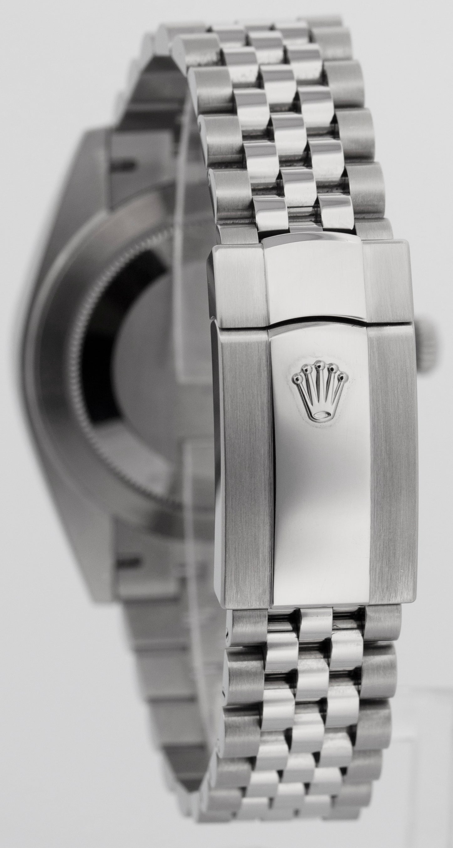 2021 PAPERS Rolex DateJust 41 RHODIUM DIAMOND 18k Steel JUBILEE 41mm 126334 BOX